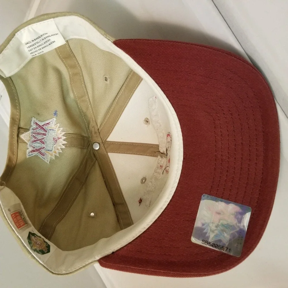 Vintage Super Bowl XXIX Chargers 49ers Hat American Needle Snap Back Tan‎
